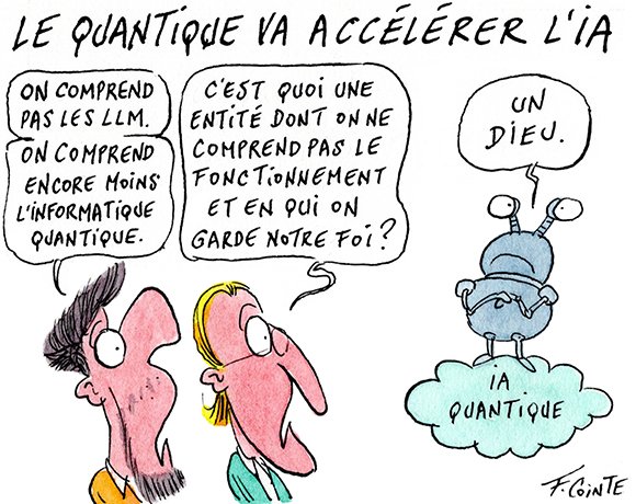 Dessin: Quantique : Quandela pense que la photonique peut accélérer l’IA